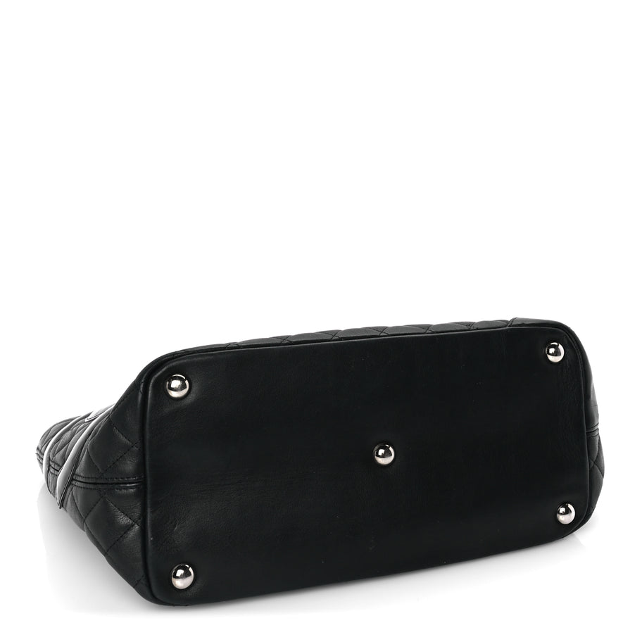 Chanel Calfskin Quilted Large Cambon Tote Black Image 3