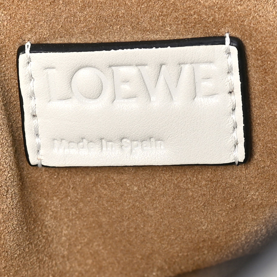 Loewe Nappa Medium Bi-Color Flamenco Knot Bag White Image 5