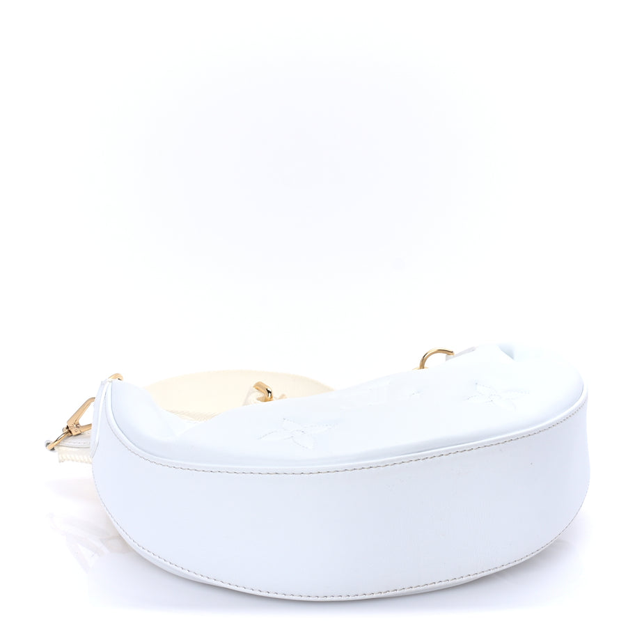Louis Vuitton Calfskin Bubblegram Over The Moon White Image 3