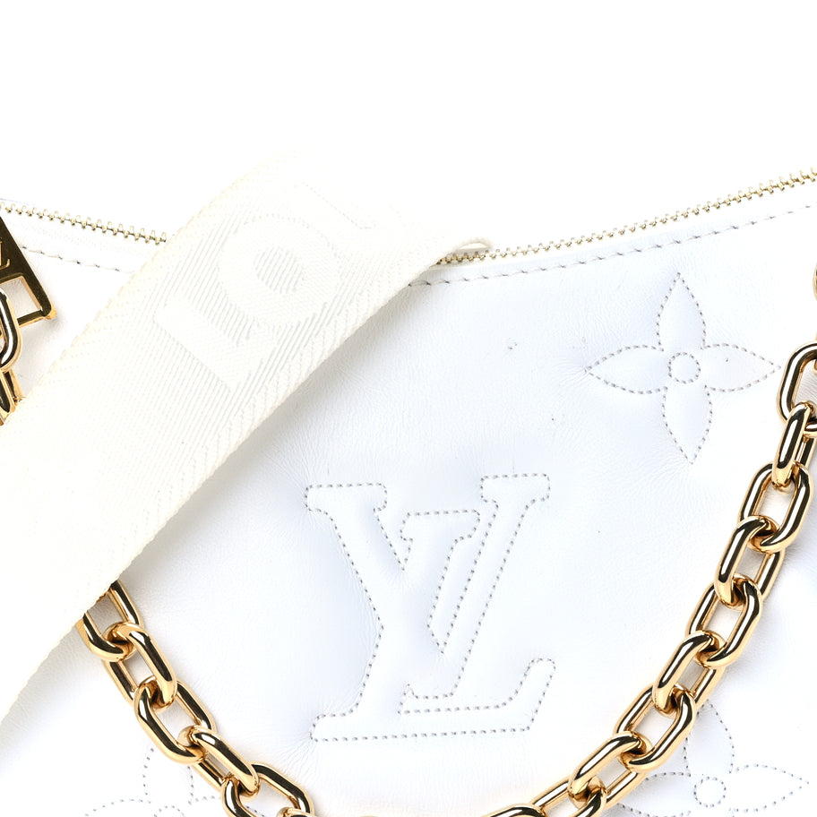 Louis Vuitton Calfskin Bubblegram Over The Moon White Image 6