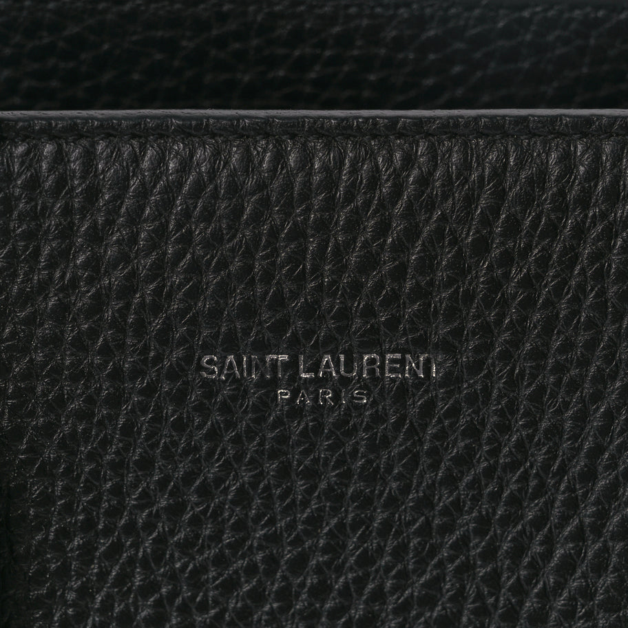 Saint Laurent Grained Calfskin Baby Sac De Jour Black Image 6