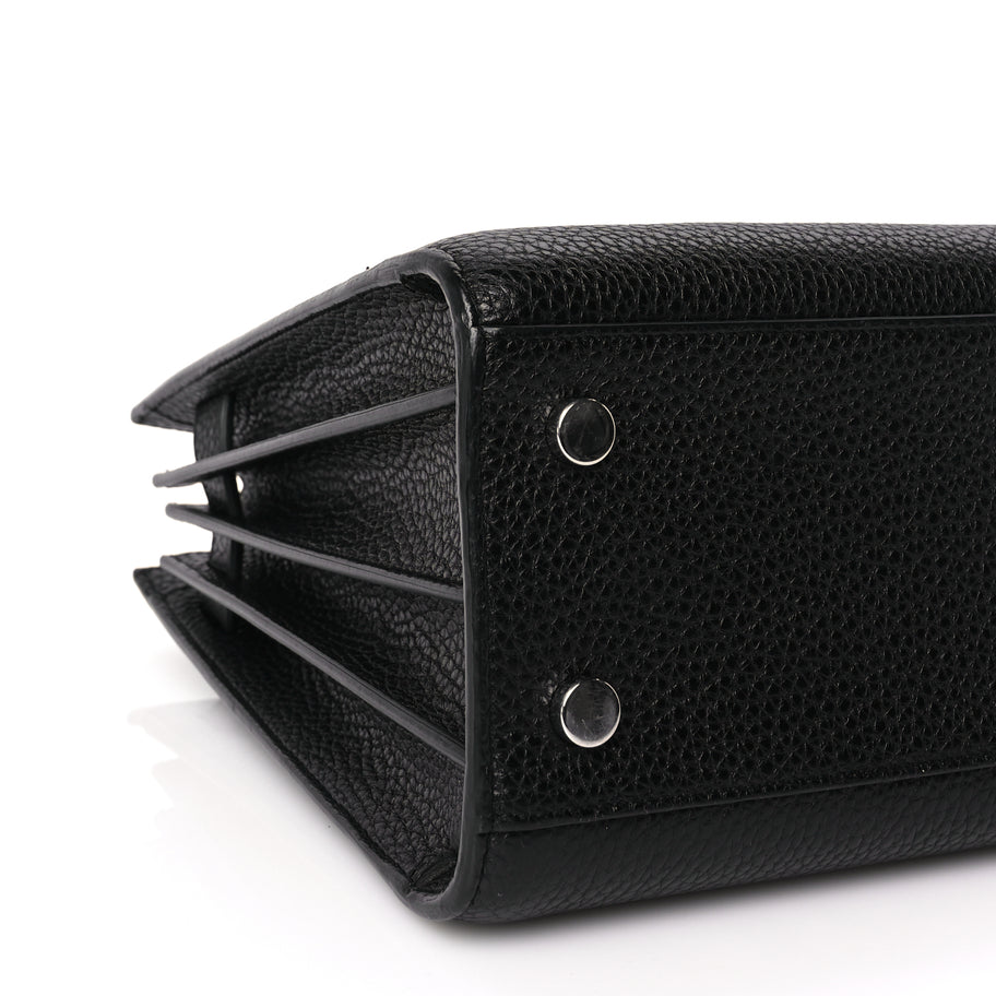 Saint Laurent Grained Calfskin Baby Sac De Jour Black Image 7