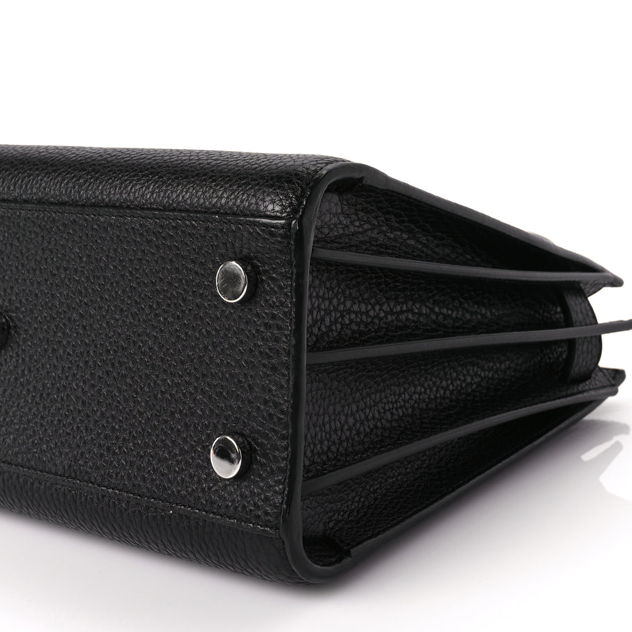 Saint Laurent Grained Calfskin Baby Sac De Jour Black Image 8