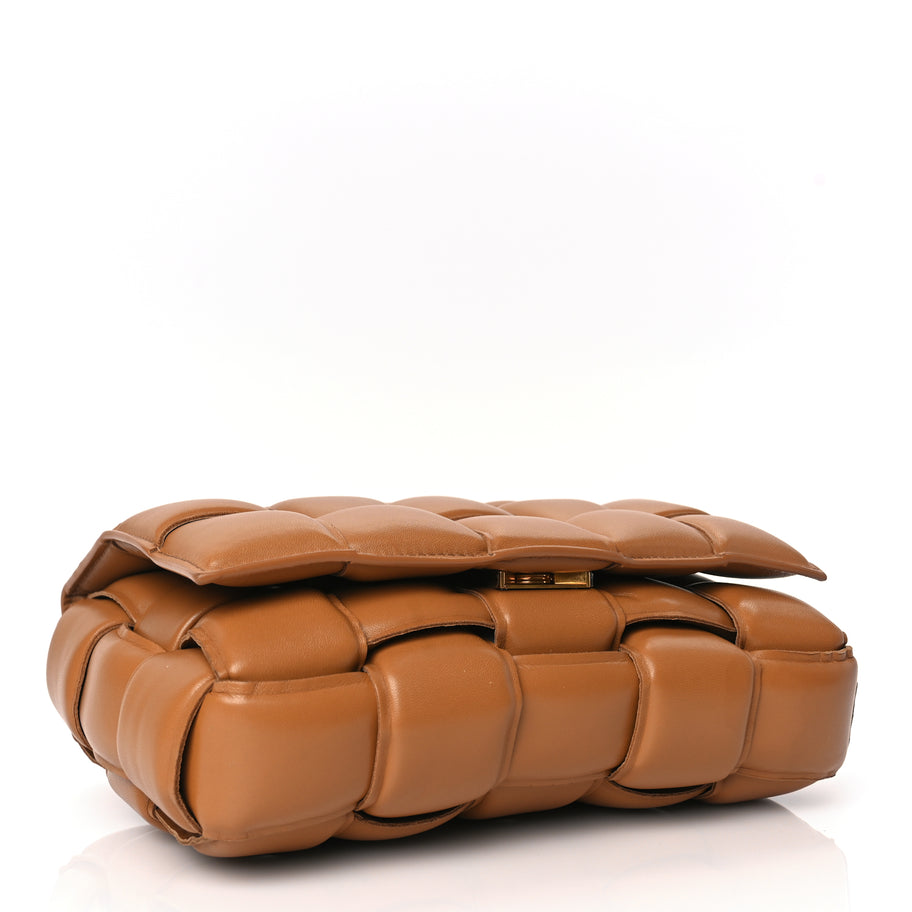 Bottega Veneta Nappa Maxi Intreccio Padded Cassette Crossbody Bag Caramel Image 3