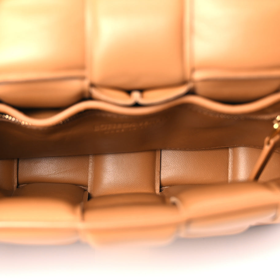 Bottega Veneta Nappa Maxi Intreccio Padded Cassette Crossbody Bag Caramel Image 4