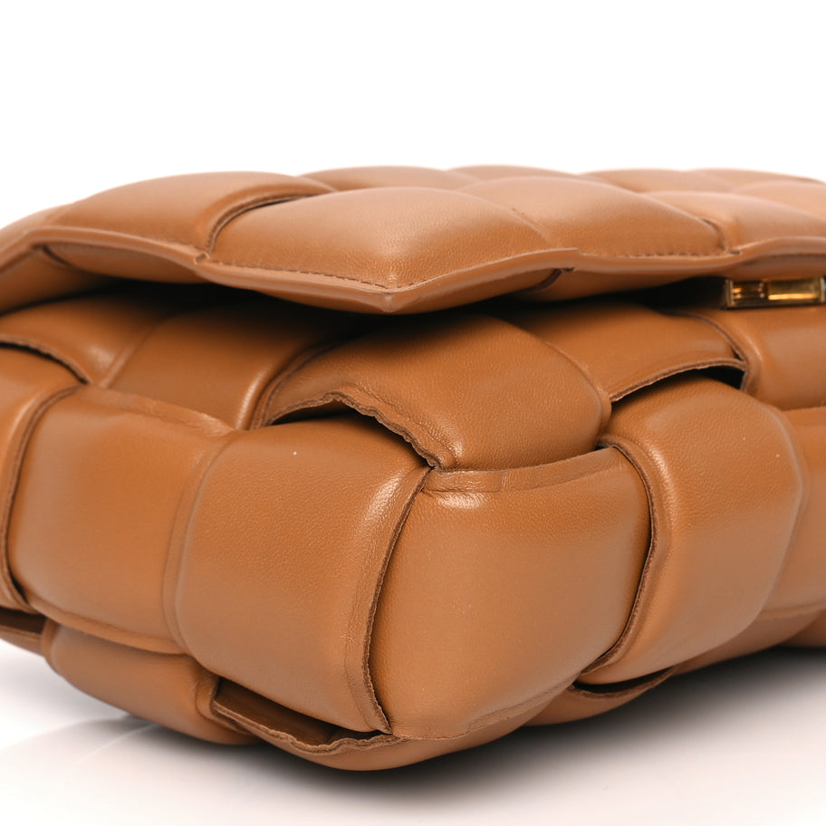 Bottega Veneta Nappa Maxi Intreccio Padded Cassette Crossbody Bag Caramel Image 7