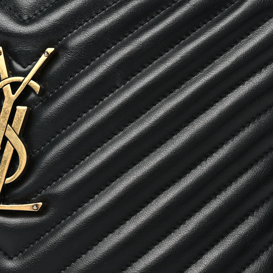 Saint Laurent Calfskin Matelasse Monogram Lou Camera Bag Black Image 7