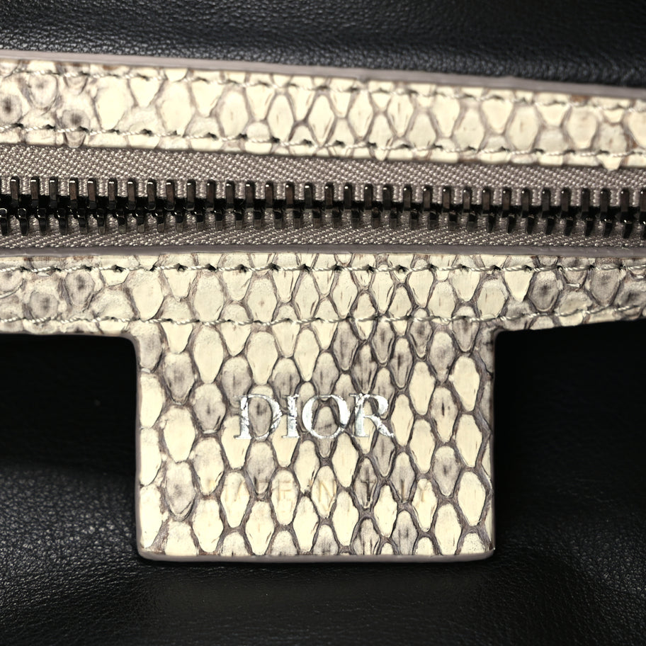 Christian Dior CHRISTIAN DIOR Snakeskin Saddle Soft Bag Image 5