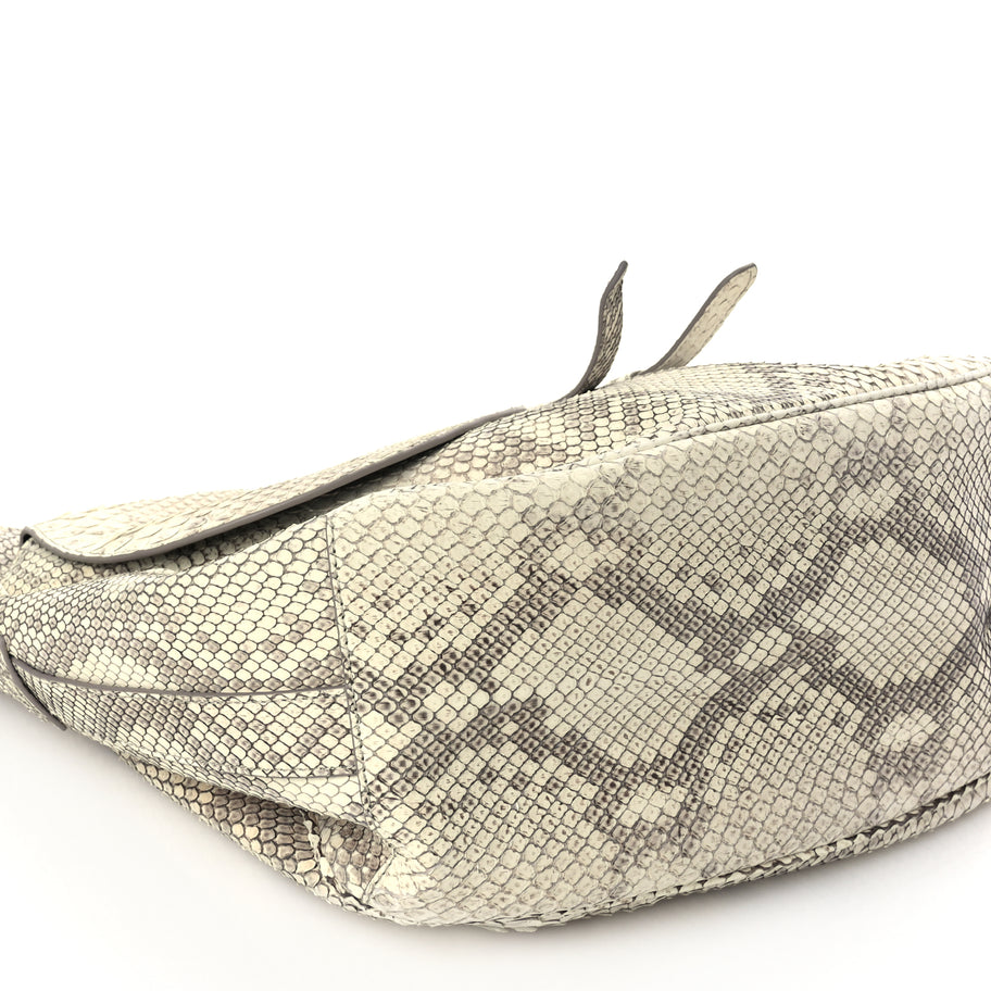 Christian Dior CHRISTIAN DIOR Snakeskin Saddle Soft Bag Image 7
