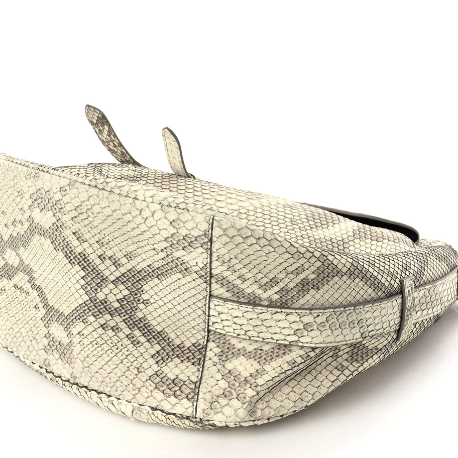 Christian Dior CHRISTIAN DIOR Snakeskin Saddle Soft Bag Image 8