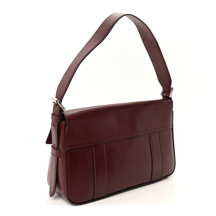 Mulberry Shiny Smooth Calfskin East West Bayswater  Black Cherry Image 2