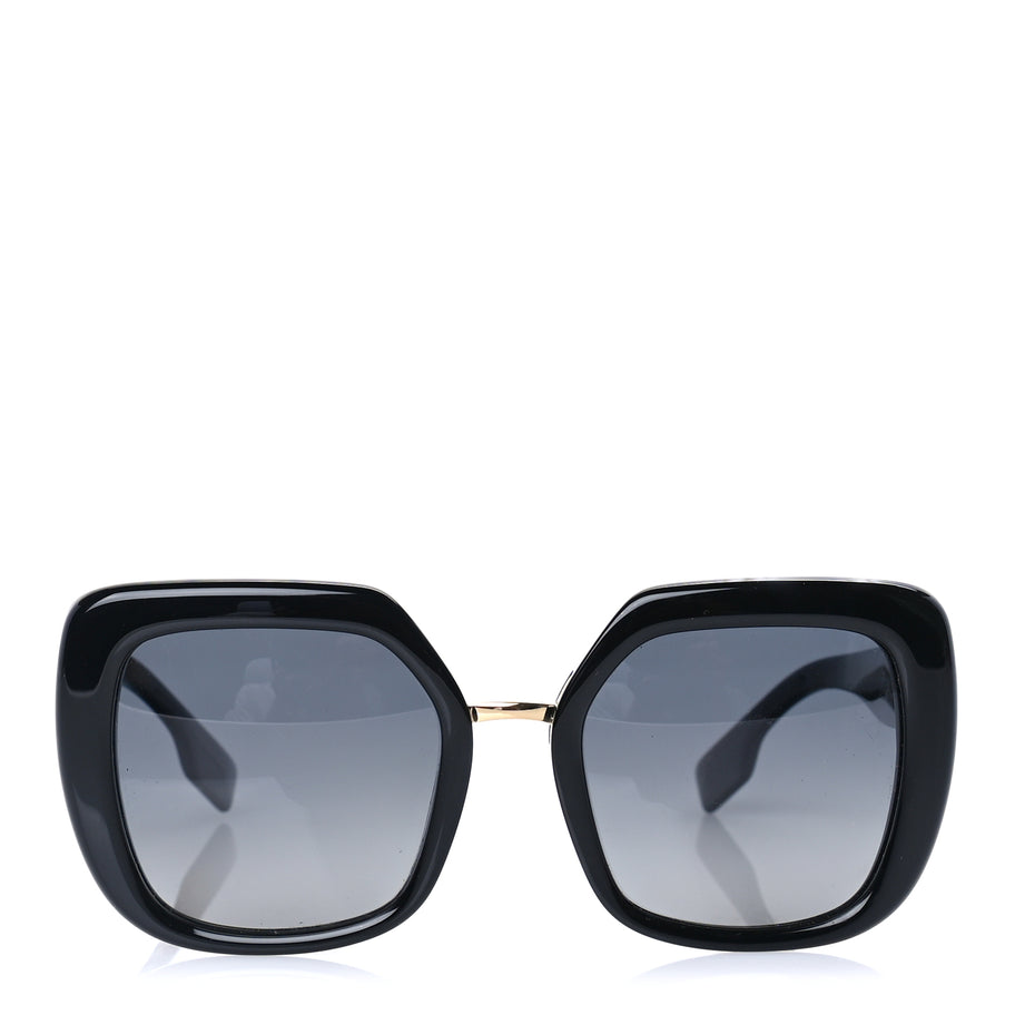Burberry Acetate Oversized B4315 TB Sunglasses Black Image 2