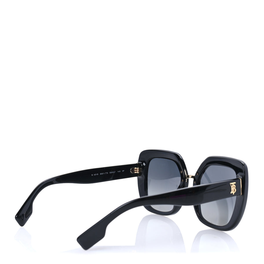 Burberry Acetate Oversized B4315 TB Sunglasses Black Image 4