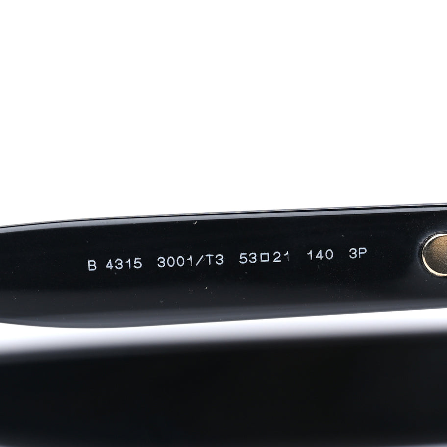 Burberry Acetate Oversized B4315 TB Sunglasses Black Image 5