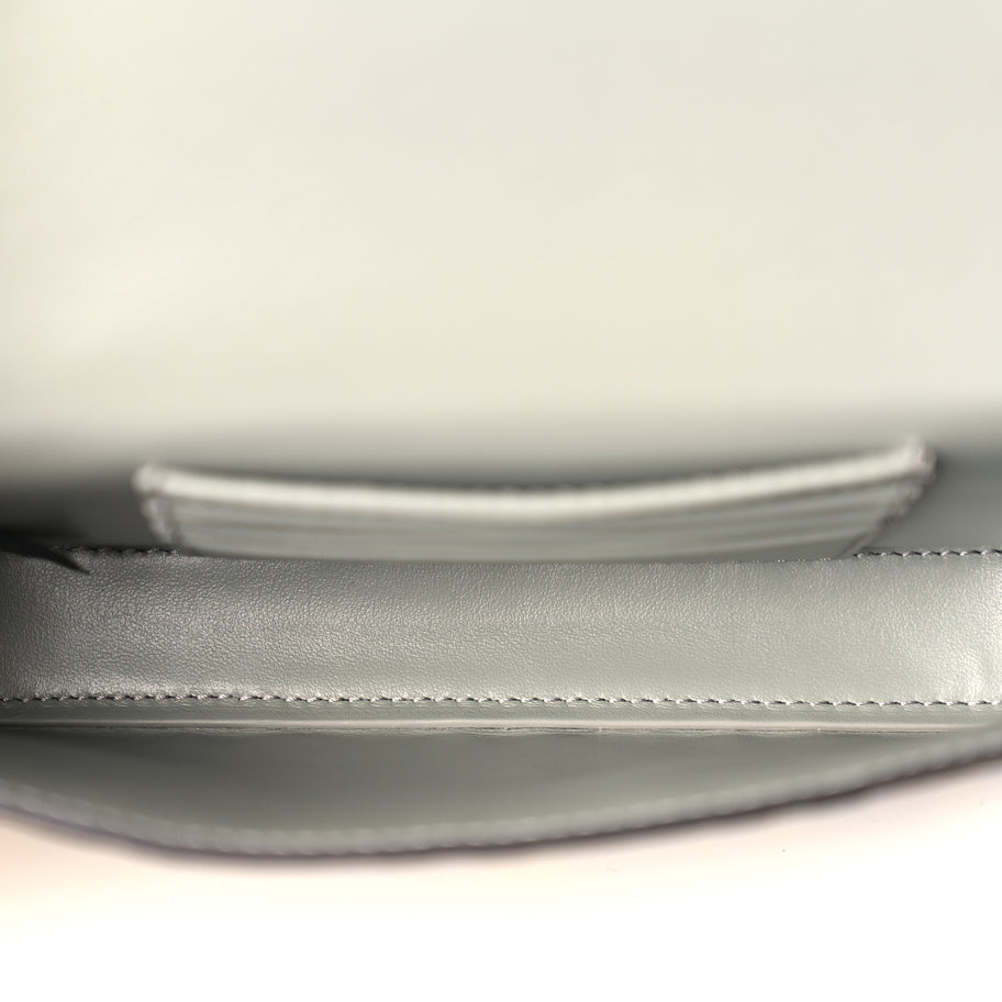 Fendi Vitello Liberty FF Diamonds Wallet On Chain Milk Sage Image 4