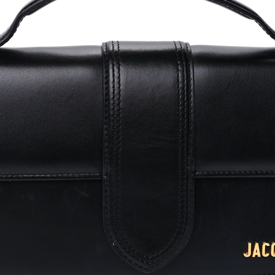 Jacquemus Smooth Calfskin Le Grand Bambino  Black Image 6