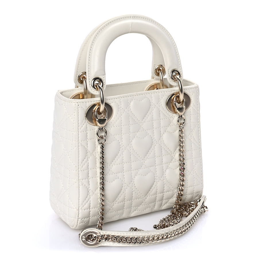 Christian Dior Lambskin Cannage Mini DiorAmour Lady Dior Latte Image 2