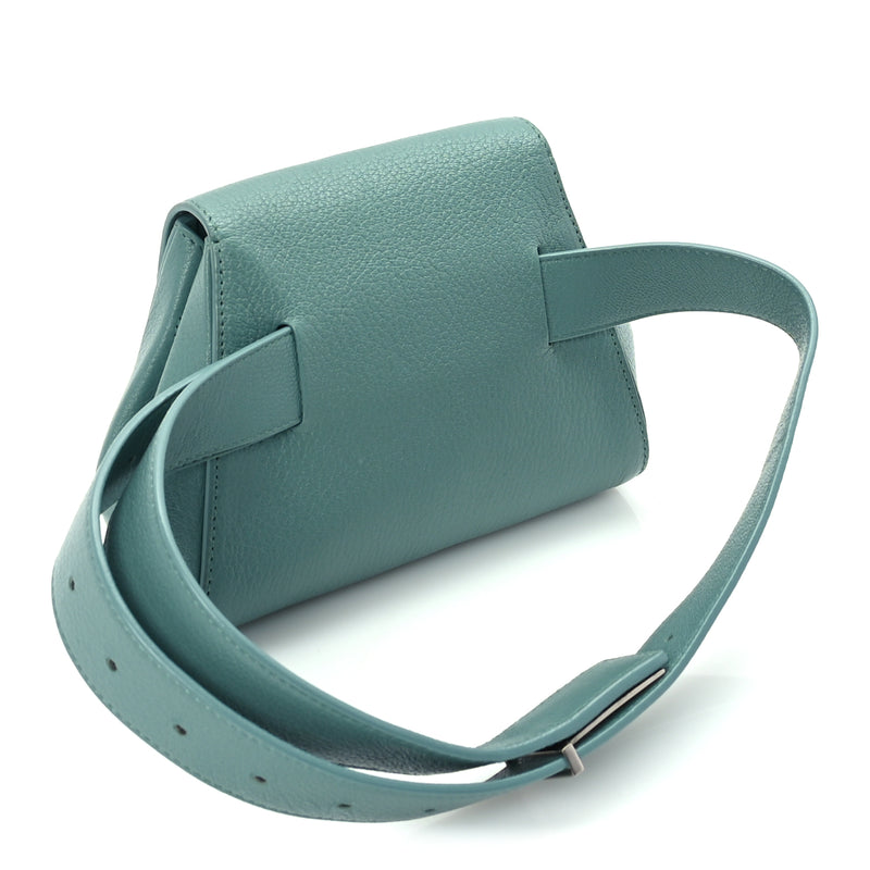  Bottega Veneta Grained Calfskin Geometric Belt Bag Storm