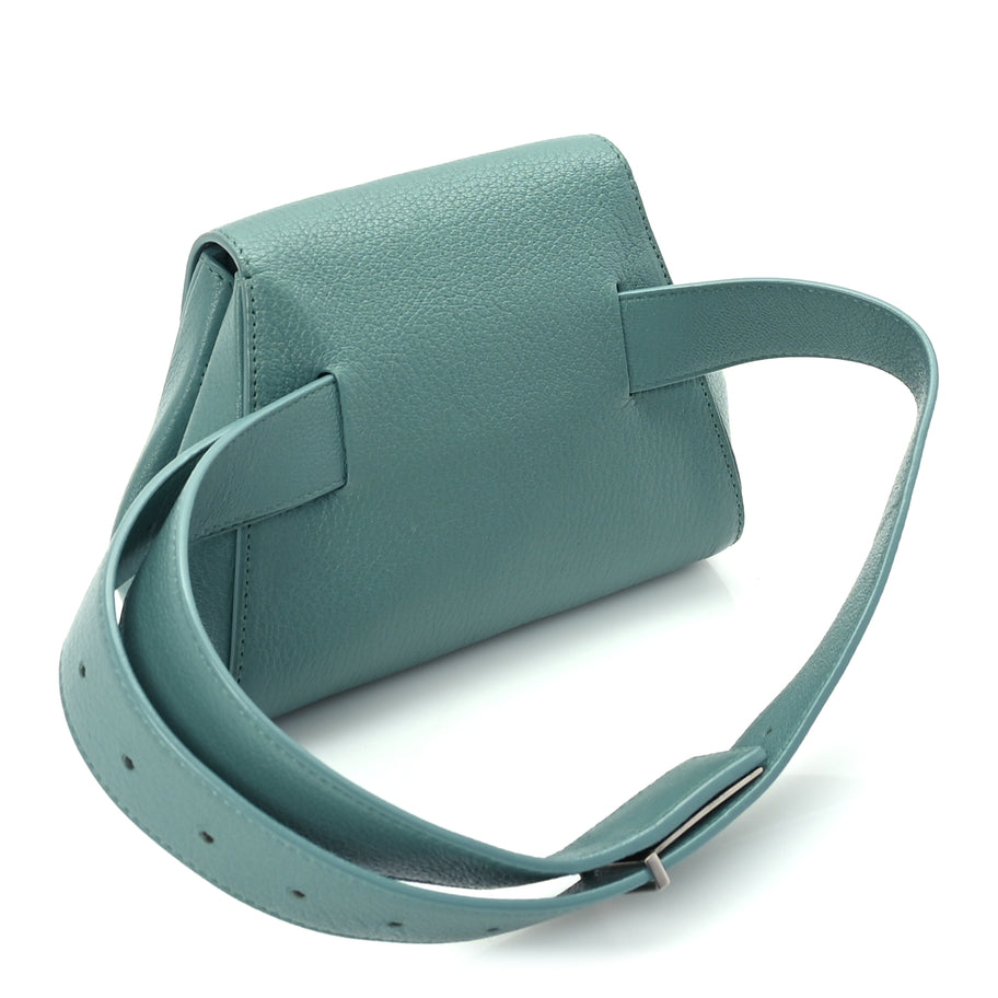 Bottega Veneta Grained Calfskin Geometric Belt Bag Storm Image 2