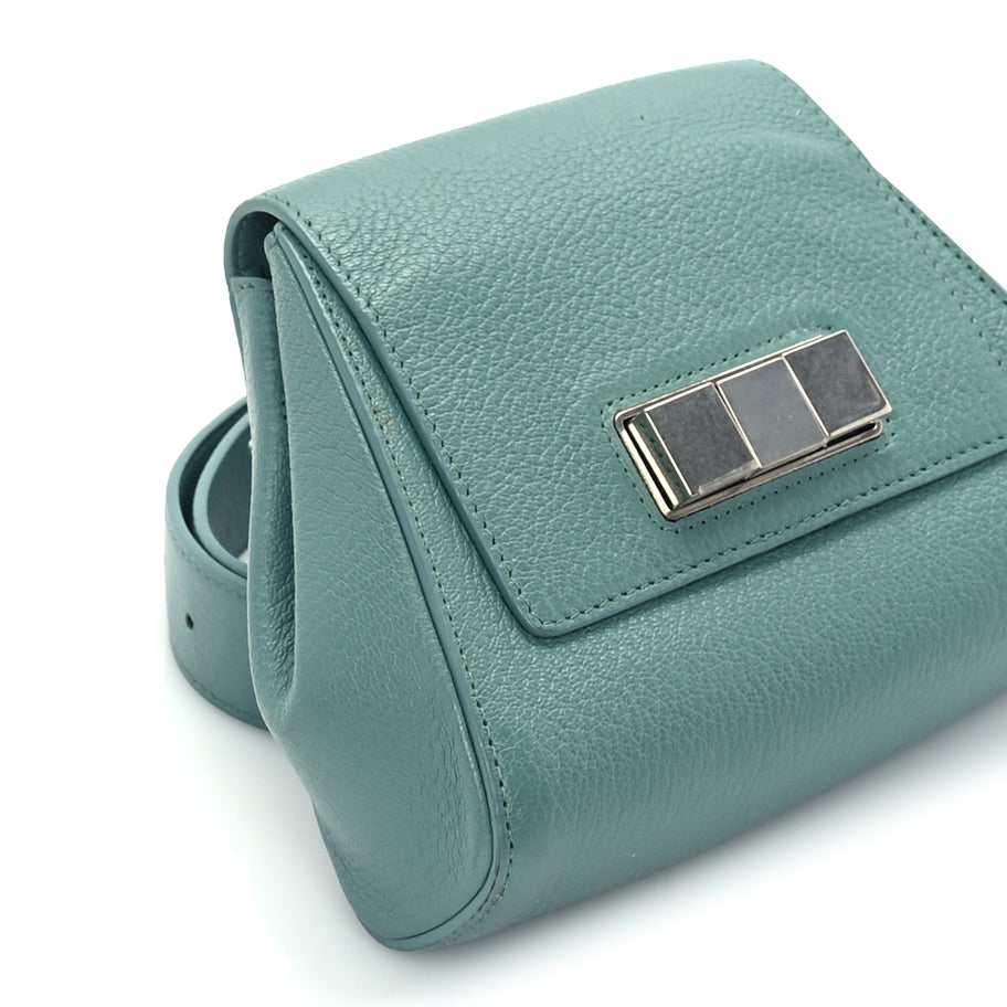 Bottega Veneta Grained Calfskin Geometric Belt Bag Storm Image 7