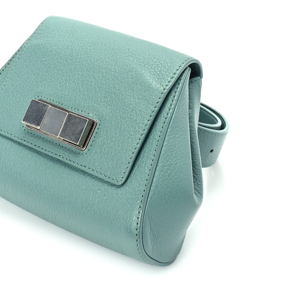 Bottega Veneta Grained Calfskin Geometric Belt Bag Storm Image 8