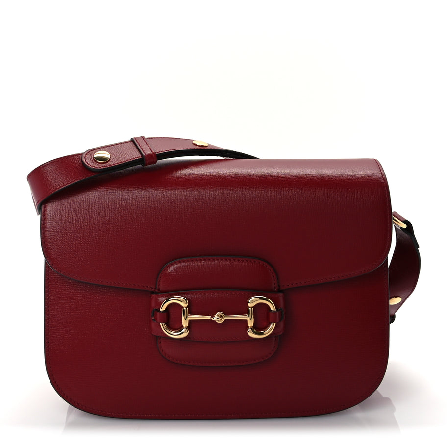 Gucci Azalea Calfskin Horsebit 1955 Shoulder Bag  New Cherry Red Image 1