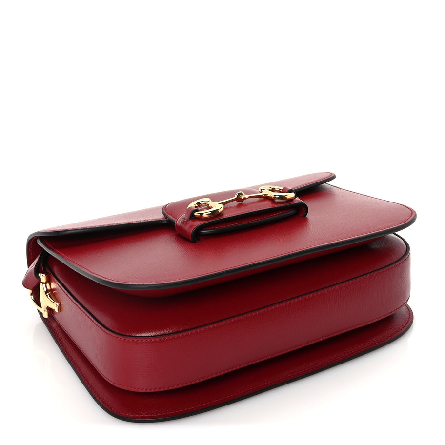 Gucci Azalea Calfskin Horsebit 1955 Shoulder Bag  New Cherry Red Image 3