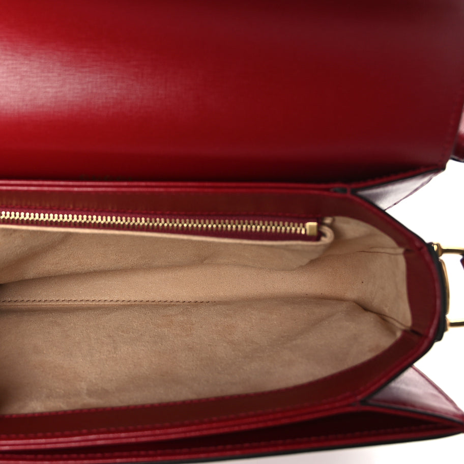 Gucci Azalea Calfskin Horsebit 1955 Shoulder Bag  New Cherry Red Image 4