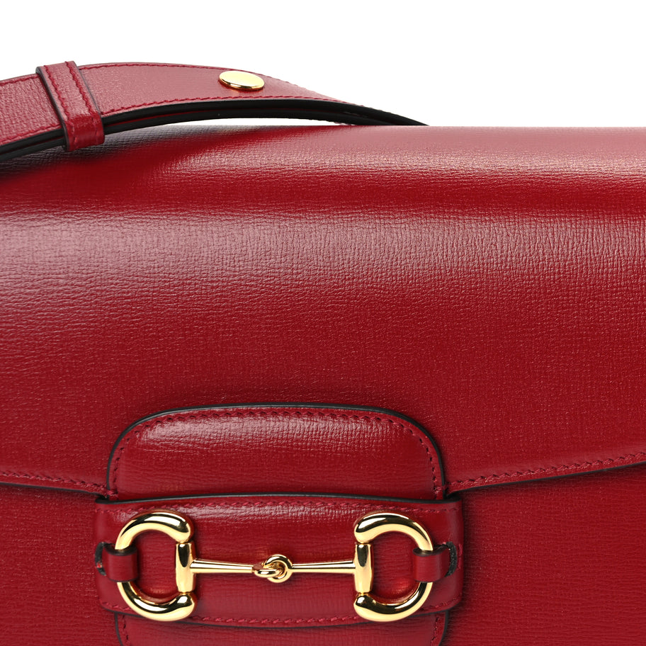 Gucci Azalea Calfskin Horsebit 1955 Shoulder Bag  New Cherry Red Image 6