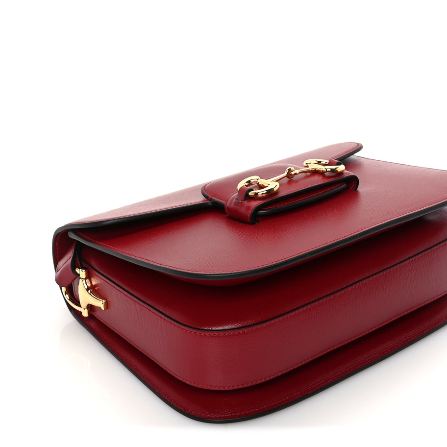 Gucci Azalea Calfskin Horsebit 1955 Shoulder Bag  New Cherry Red Image 7