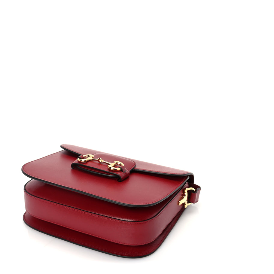 Gucci Azalea Calfskin Horsebit 1955 Shoulder Bag  New Cherry Red Image 8