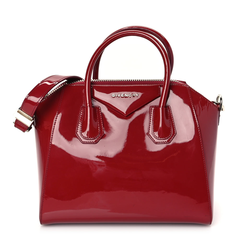 Givenchy Patent Calfskin Small Antigona Red Image 1
