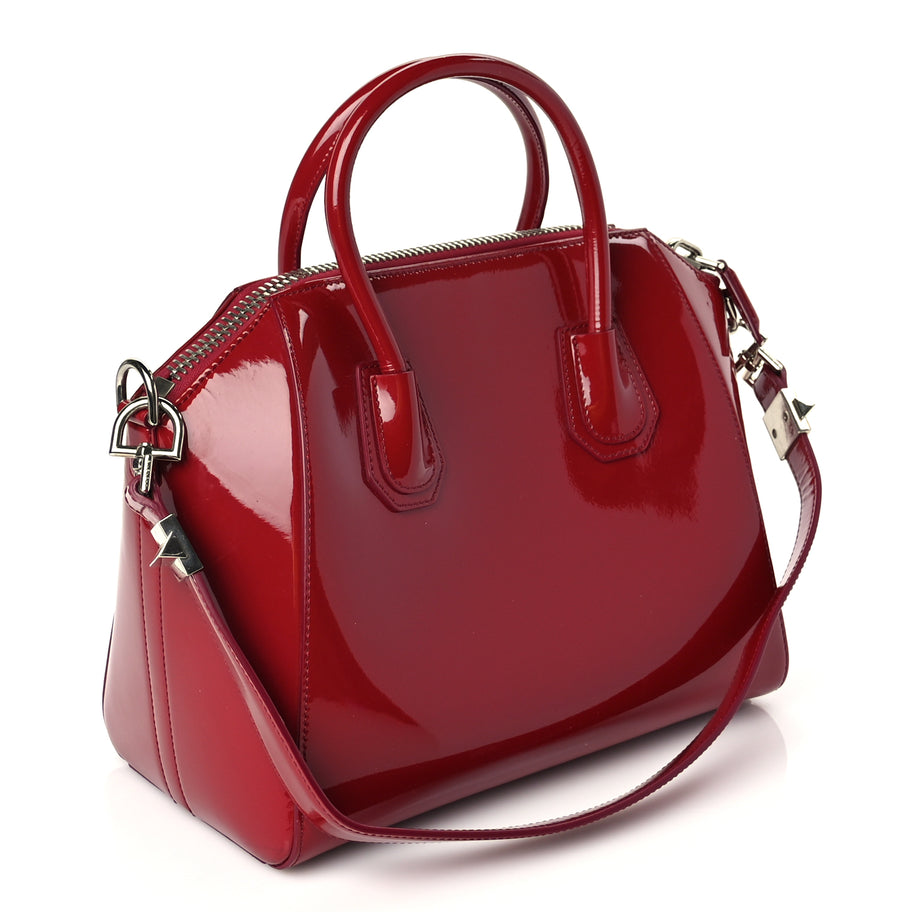 Givenchy Patent Calfskin Small Antigona Red Image 2