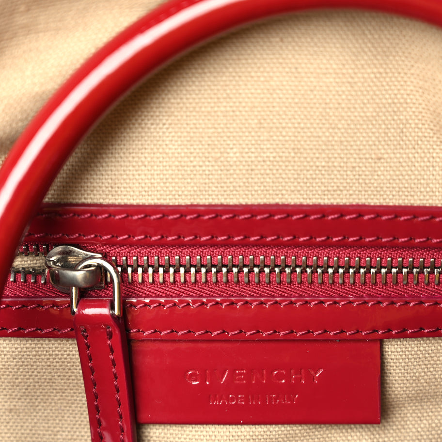Givenchy Patent Calfskin Small Antigona Red Image 5