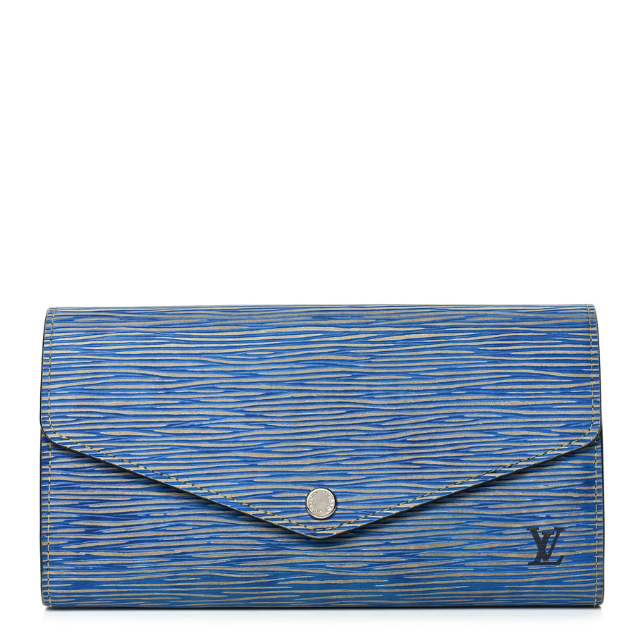 Louis Vuitton Epi Sarah Wallet NM Denim Light Image 1