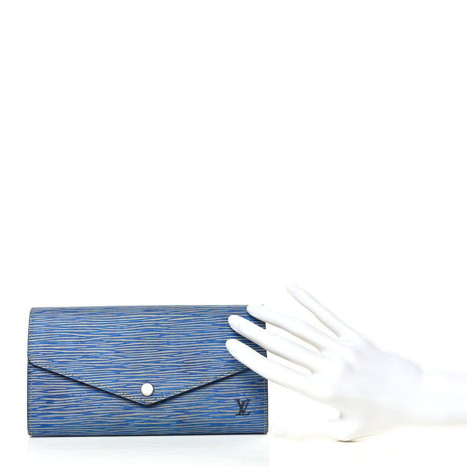 Louis Vuitton Epi Sarah Wallet NM Denim Light Image 3