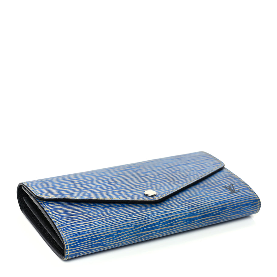 Louis Vuitton Epi Sarah Wallet NM Denim Light Image 5