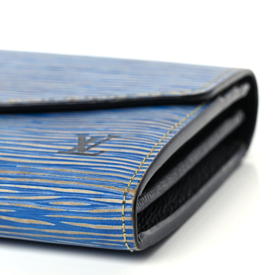 Louis Vuitton Epi Sarah Wallet NM Denim Light Image 10