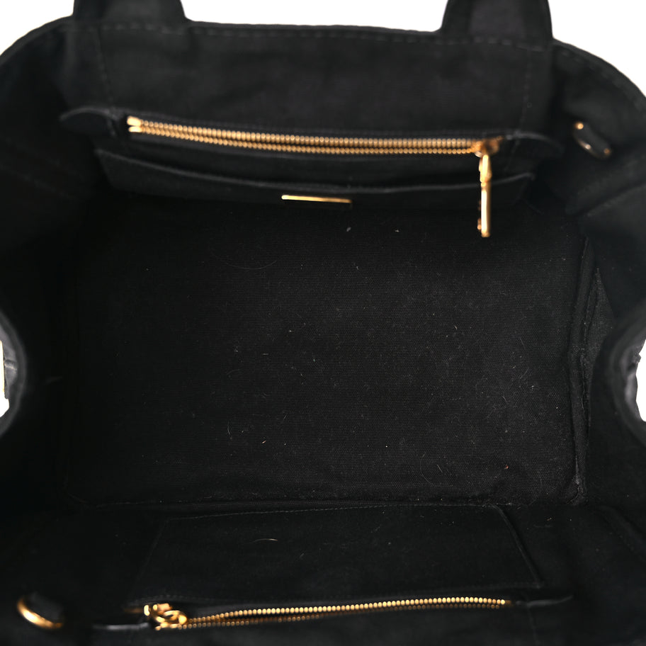 Prada Canapa Logo Tote Black Image 4