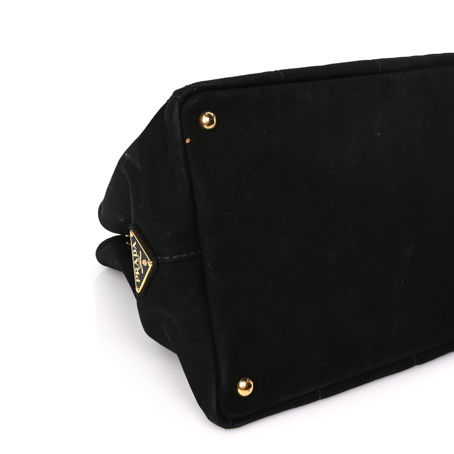 Prada Canapa Logo Tote Black Image 7