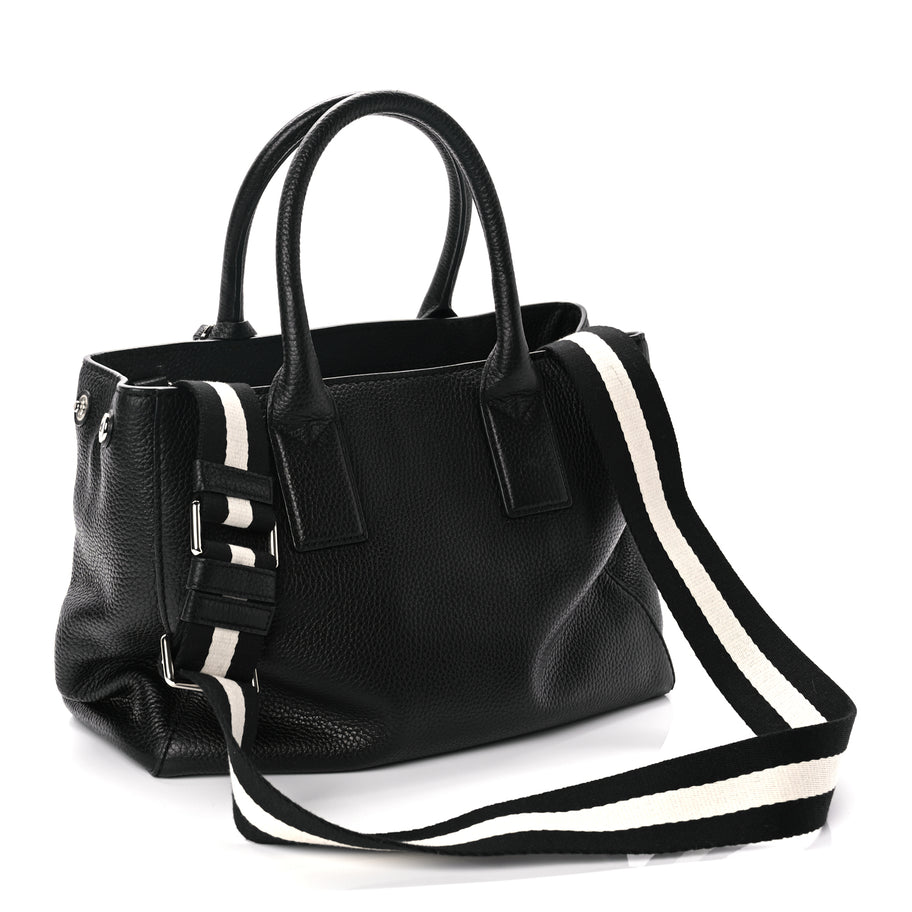 Marc Jacobs Grained Calfskin Satchel Bag Black Image 2