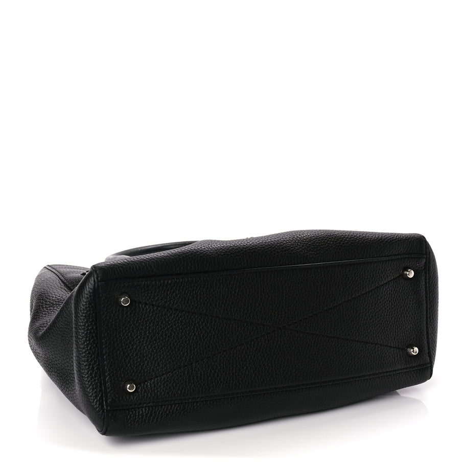 Marc Jacobs Grained Calfskin Satchel Bag Black Image 3