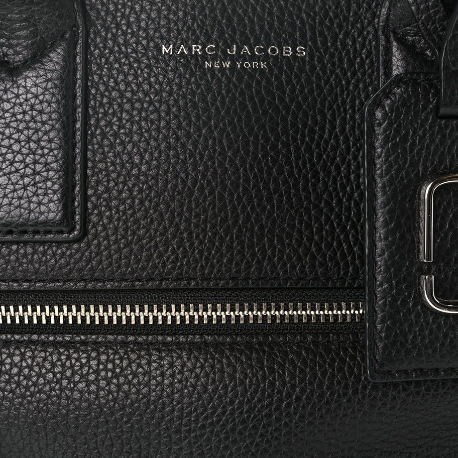 Marc Jacobs Grained Calfskin Satchel Bag Black Image 6