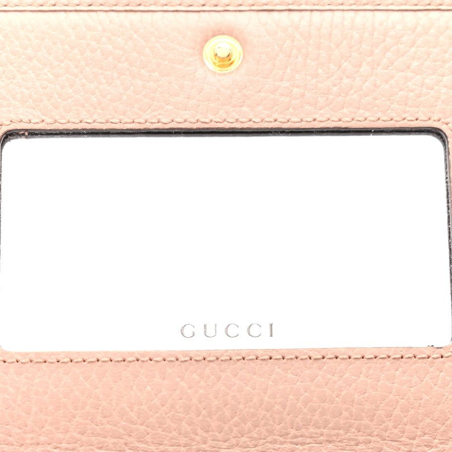 Gucci Calfskin Mini GG Marmont Chain Wallet  Porcelain Rose Image 5
