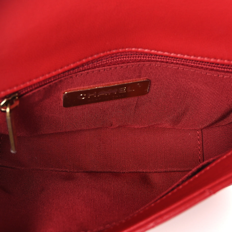 Chanel Lambskin Quilted Chanel 19 Waist Bag Red Red Image 4