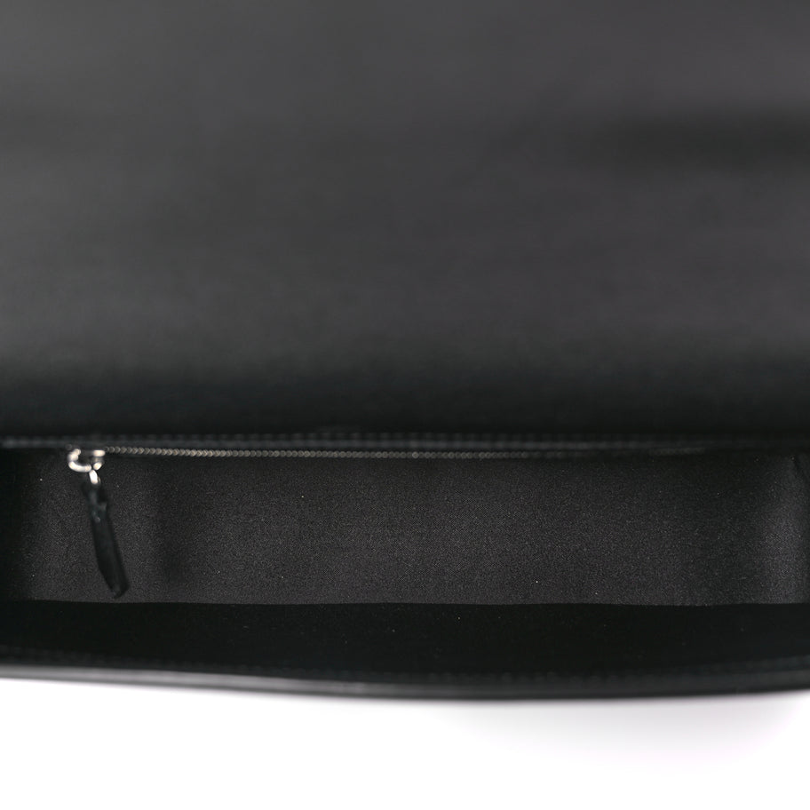Fendi FENDI X MARC JACOBS Nappa Logo Medium Baguette Black Image 4