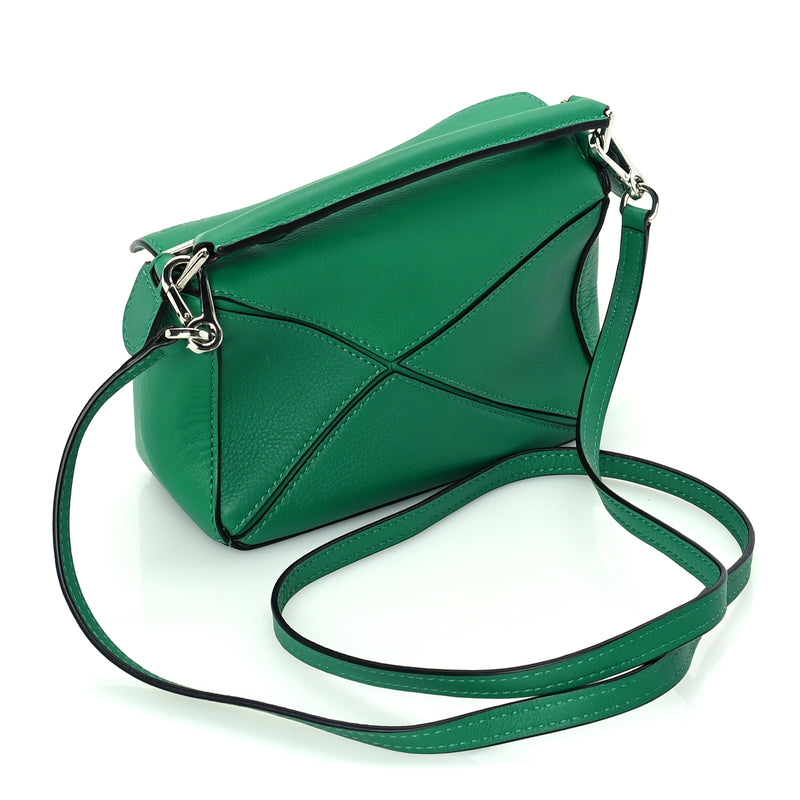  Loewe Calfskin Mini Puzzle Bag Jungle Green