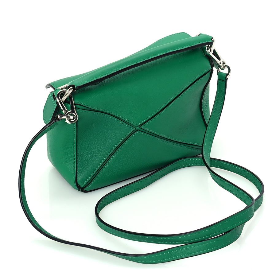 Loewe Calfskin Mini Puzzle Bag Jungle Green Image 2