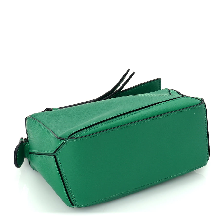 Loewe Calfskin Mini Puzzle Bag Jungle Green Image 3