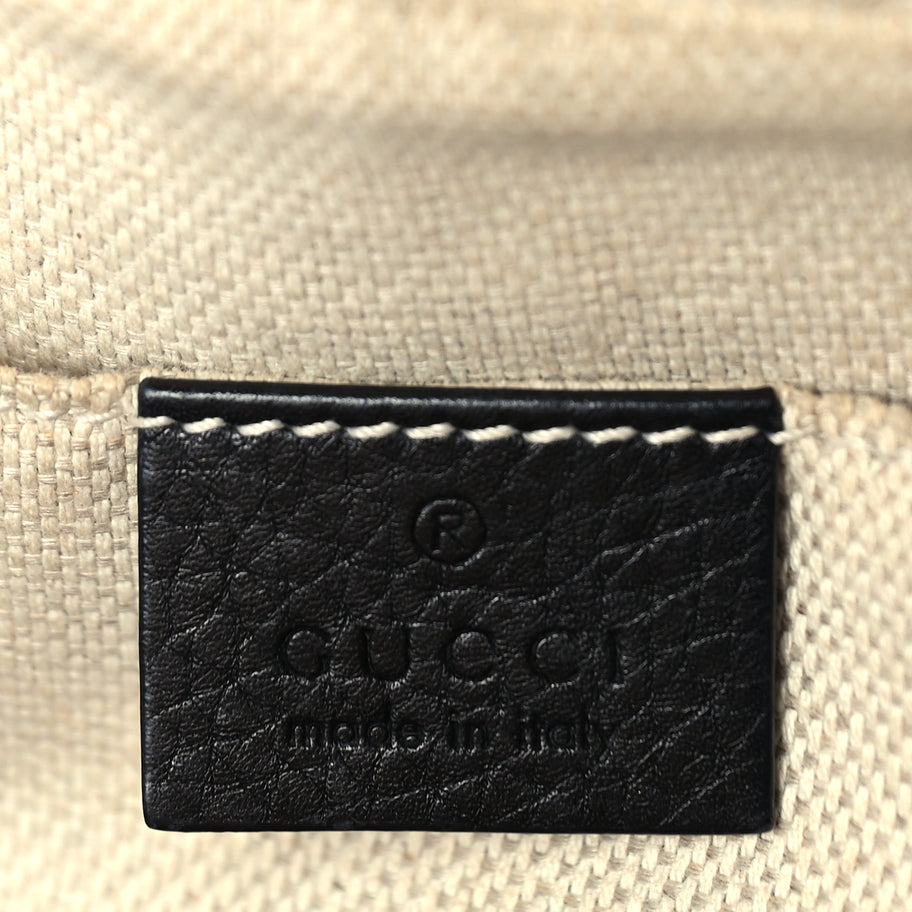 Gucci Pebbled Calfskin Small Soho Disco Bag  Black Image 5